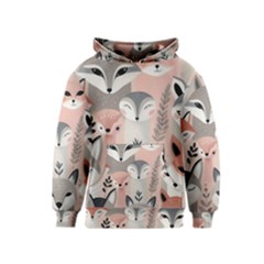 Fox Kids  Pullover Hoodie by DinkovaArt