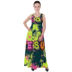Neon Jesus 8375771 Empire Waist Velour Maxi Dress by Jabberwonkers