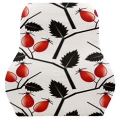 Rose Hip Pattern Branches Autumn Car Seat Back Cushion  by Hannah976