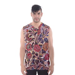 Abstract Flowers Men s Basketball Tank Top by DinkovaArt
