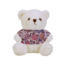 Abstract Flowers Full Print Cuddly Teddy Bear by DinkovaArt