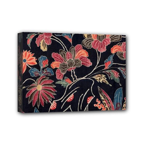 Red Flowers 2 Mini Canvas 7  X 5  (stretched) by DinkovaArt