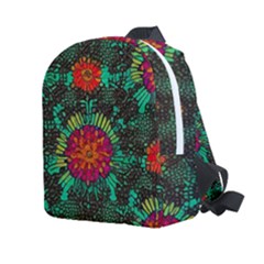 Mid Century Retro Floral 1970s 1960s Pattern 72 Kids  Age 2-4 Lightweight Preschool Backpack by violetheavensky