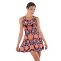 Mid Century Retro Floral 1970s 1960s Pattern 74 Cotton Racerback Dress View1