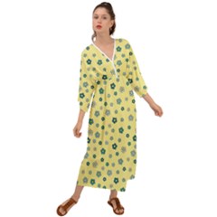 Flowers Bloom Blossom Petals Flora Grecian Style  Maxi Dress by Tsamara