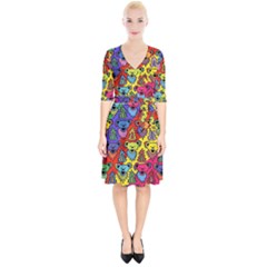 Grateful Dead Jam Bears Wrap Up Cocktail Dress by Tsamara