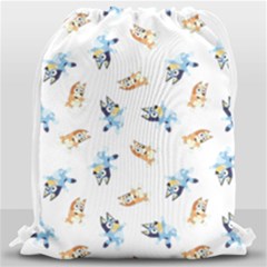 Bluey Pattern Drawstring Bag (large) by avitendut