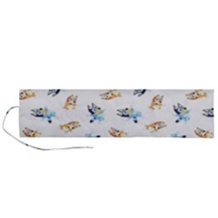 Bluey Pattern Roll Up Canvas Pencil Holder (l) by avitendut