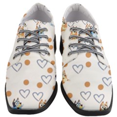 Bluey, Bluey Merch, Bluey Pattern, Bluey Bluey, Bingo, Bluey Design, Bluey Dog Women Heeled Oxford Shoes by avitendut