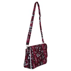Abstract Pattern Background Shoulder Bag With Back Zipper by Tsamara