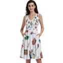 Bluey, Bluey merch, Bluey pattern, Bluey Bluey, bingo, Bluey design, bluey dog Sleeveless V-Neck Skater Dress with Pockets View1