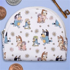 Bluey, Bluey Merch, Bluey Pattern, Bluey Bluey, Bingo, Bluey Design, Bluey Dog Horseshoe Style Canvas Pouch by avitendut