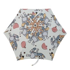 Bluey, Bluey Merch, Bluey Pattern, Bluey Bluey, Bingo, Bluey Design, Bluey Dog Mini Folding Umbrellas by avitendut