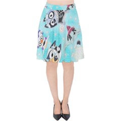 Bluey, Bluey Merch, Bluey Pattern, Bluey Bluey, Bingo, Bluey Design, Bluey Dog Velvet High Waist Skirt by avitendut