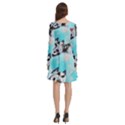 Bluey, Bluey merch, Bluey pattern, Bluey Bluey, bingo, Bluey design, bluey dog Long Sleeve Knee Length Skater Dress With Pockets View4