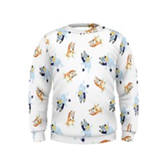 Bluey, Bluey Merch, Bluey Pattern, Bluey Bluey, Bingo, Bluey Design, Bluey Dog Kids  Sweatshirt by avitendut
