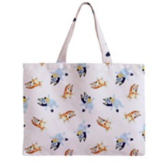Bluey, Bluey Merch, Bluey Pattern, Bluey Bluey, Bingo, Bluey Design, Bluey Dog Zipper Mini Tote Bag by avitendut