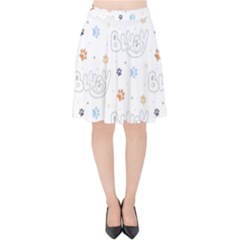 Bluey, Bluey Merch, Bluey Pattern, Bluey Bluey, Bingo, Bluey Design, Bluey Dog Velvet High Waist Skirt by avitendut
