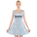 Bluey, Bluey merch, Bluey pattern, Bluey Bluey, bingo, Bluey design, bluey dog V-Neck Sleeveless Dress View1