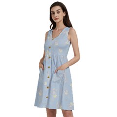 Bluey, Bluey Merch, Bluey Pattern, Bluey Bluey, Bingo, Bluey Design, Bluey Dog Sleeveless Dress With Pocket by avitendut