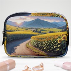 Sunflowers Flowers Nature Make Up Pouch (small) by Anend