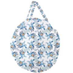 Bluey, Bluey Merch, Bluey Pattern, Bluey Bluey, Bingo, Bluey Design, Bluey Dog Giant Round Zipper Tote by avitendut