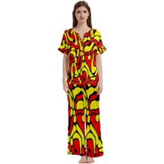 Rby 127 Short Sleeve Long Pants Satin Pajamas Set by ArtworkByPatrick