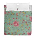Mid Century Retro Floral 1970s 1960s Pattern 79 Duvet Cover Double Side (Full/ Double Size) View2