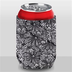 Mid Century Retro Floral 1970s 1960s Pattern 73 Can Holder by violetheavensky