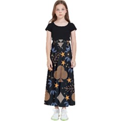 Seamless Pattern Repeat Repetition Kids  Flared Maxi Skirt by Tsamara