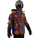 Mid Century Retro Floral 1970s 1960s Pattern 69 Men s Zip Ski and Snowboard Waterproof Breathable Jacket View3