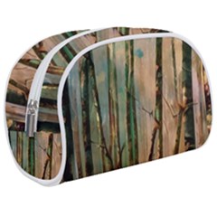 Woodland Woods Forest Trees Nature Outdoors Mist Moon Background Artwork Book Make Up Case (medium) by Posterlux