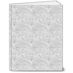 Light Grey Snake 7  X 9  Softcover Notebook by DinkovaArt