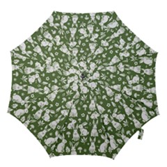 Easter Bunny Pattern Hook Handle Umbrellas (large) by Valentinaart