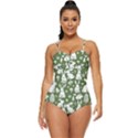 Easter bunny pattern Retro Full Coverage Swimsuit View1