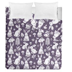 Easter Bunny Pattern Duvet Cover Double Side (queen Size) by Valentinaart