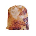 Burnt paper texture print design Drawstring Pouch (XL) View1