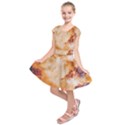 Burnt paper texture print design Kids  Short Sleeve Dress View1