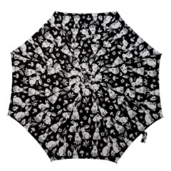 Easter Bunny Pattern Hook Handle Umbrellas (large) by Valentinaart