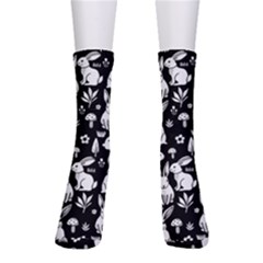 Easter Bunny Pattern Crew Socks by Valentinaart