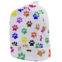 Pawprints Paw Prints Paw Animal Zip Bottom Backpack by Anend