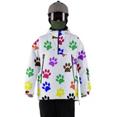 Pawprints Paw Prints Paw Animal Men s Ski And Snowboard Waterproof Breathable Jacket by Anend