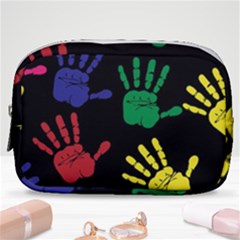 Handprints Hand Print Colourful Make Up Pouch (small) by Anend