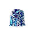 Trippy Dippy Bears Blue Dancing Greatful Dead Skull Steal Your Face Drawstring Pouch (Small) View2