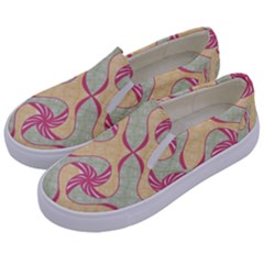 Abstract Pattern Design Scrapbooking Kids  Canvas Slip Ons by Paksenen