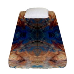 Pour Repeats Fitted Sheet (single Size) by kaleidomarblingart