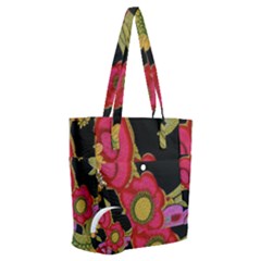 Mid Century Retro Floral 1970s 1960s Pattern 70 Everyday Shoulder Bag With Pouch Bag by violetheavensky