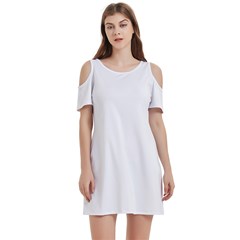 Women s Cold Shoulder Round Neck Mini Dress Icon