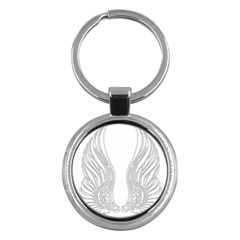Angel Bling Wings Key Chain (round) by artattack4all
