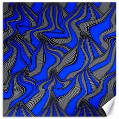 Foolish Movements Blue Canvas 12  X 12  (unframed) by ImpressiveMoments